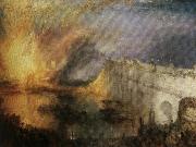 Joseph Mallord William Turner Burning of the Houses painting